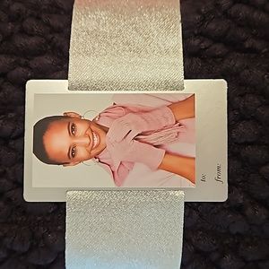 NY&C Black knit gift set gloves and infinity scarf cozy GIFTREADY!